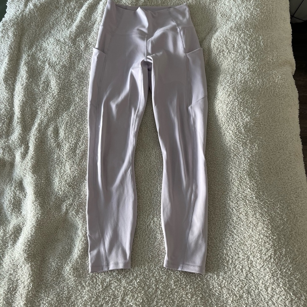 Fabletics light purple pureluxe 7/8 leggings XS